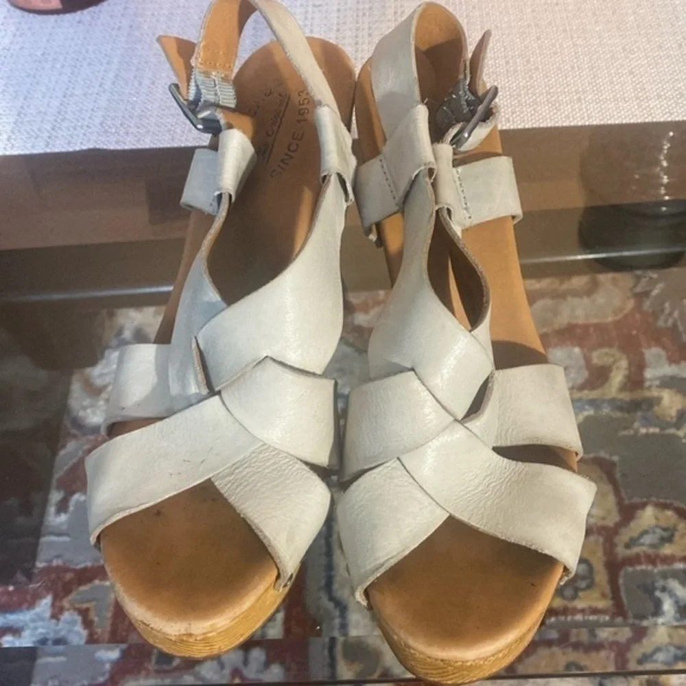 Jaclyn Natural platform sandal by Kork-ease, super comfortable size9